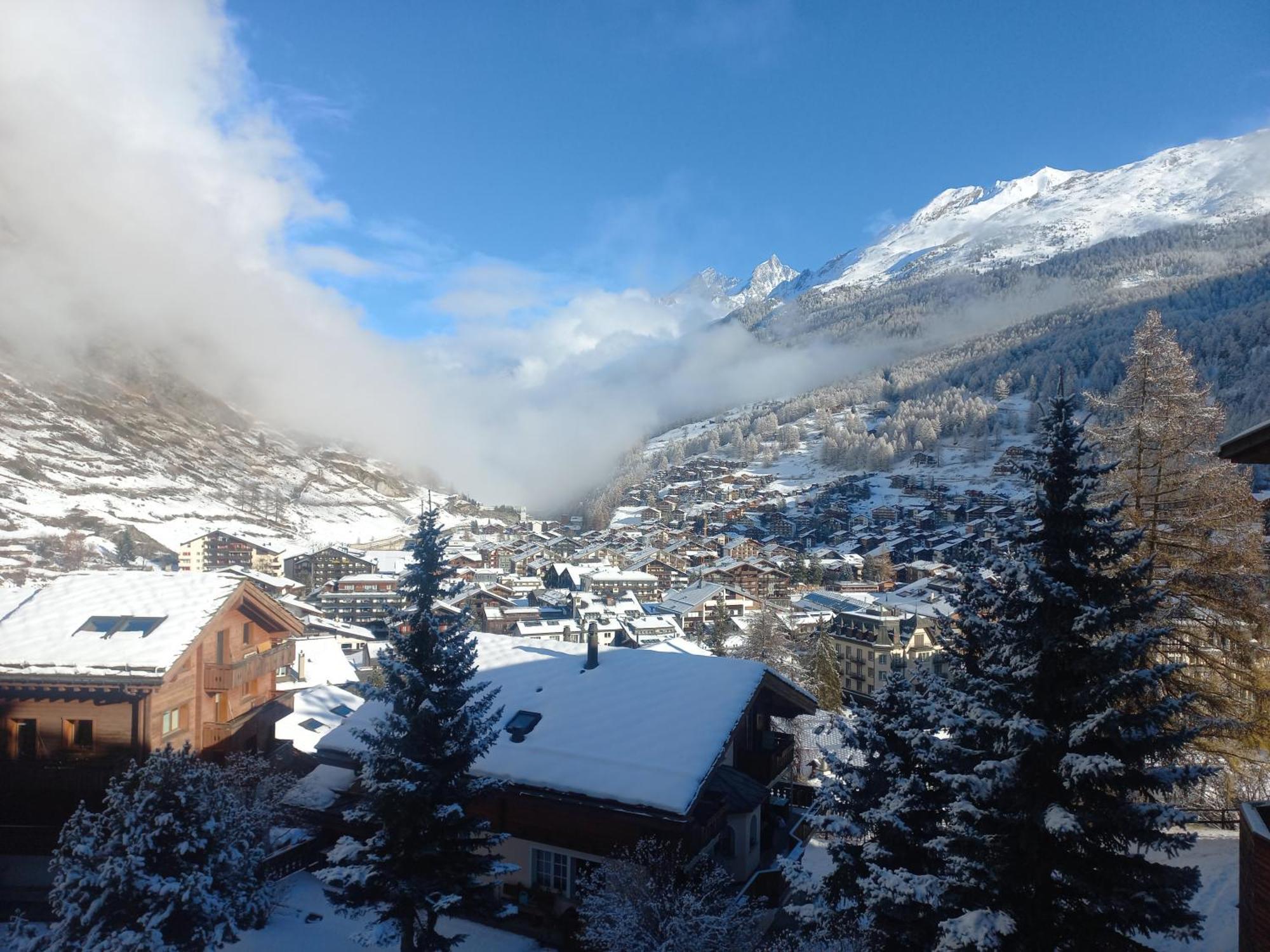 Studio Direkt Im Zentrum, Tolle Terrasse, Aussicht Zermatt Exterior foto